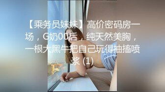 【乘务员妹妹】高价密码房一场，G奶00后，纯天然美胸，一根大黑牛把自己玩得抽搐喷浆 (1)