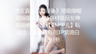 贵在真实反差淫妻》顶级绿帽刷锅狠人完美S身材极品女神眼镜教师人妻【ZM宝儿】私拍②，调教成母狗3P紫薇白浆特多 (4)