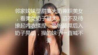 邻家妹妹型甜美大奶兼职美女，看美女奶子挺大，迫不及待撩起内衣揉捏，吸吮舔屌后入奶子晃动，操的妹子一直喊不要